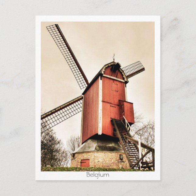 Belgian windmills postcard (Front)