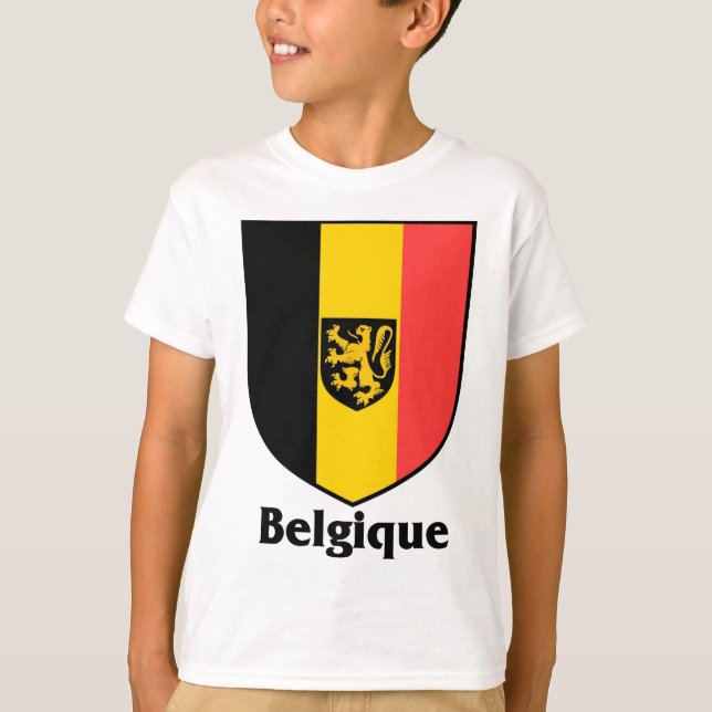 Belgique Crest / Belgium Flag T-Shirt (Front)