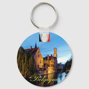 Belgique Mediaeval Bruges - Pro Photo Key Ring