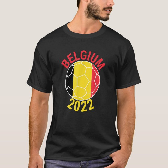 Belgium 2022 Football Supporter Championship Socce T-Shirt (Front)