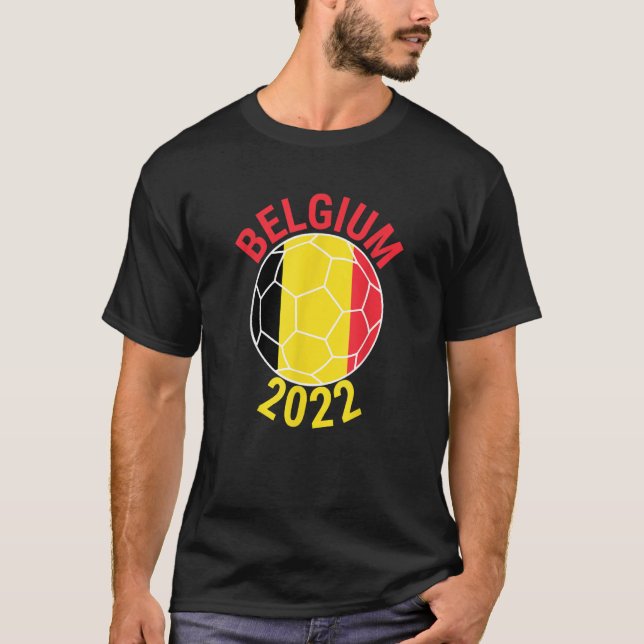 Belgium 2022 Football Supporter Championship Socce T-Shirt (Front)