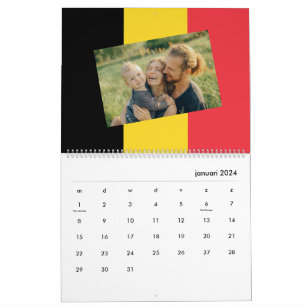Belgium   Add Your Photo Belgian Flag 2025 Calendar