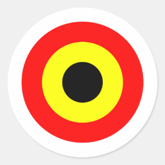 Belgium Air Force Roundel Classic Round Sticker
