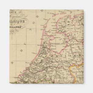 Belgium and Holland, 1812 Magnet
