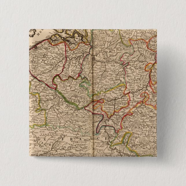 Belgium and Luxembourg 15 Cm Square Badge (Front)