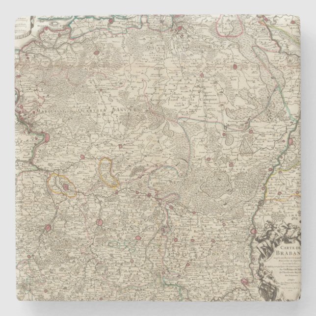 Belgium and Netherlands Stone Coaster (Front)