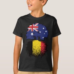 Belgium Belgian Australian Australia Tree Roots T-Shirt