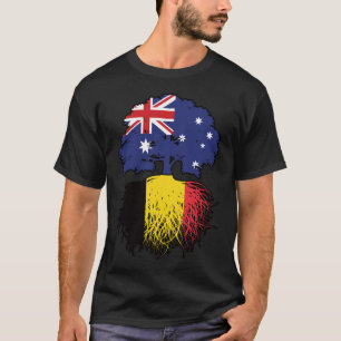 Belgium Belgian Australian Australia Tree Roots T-Shirt