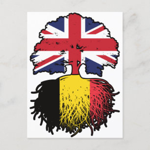 Belgium Belgian British UK United Kingdom Britain Postcard