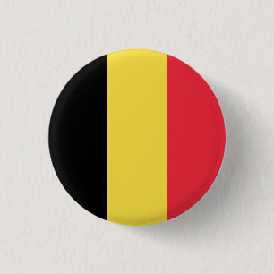 Belgium (Belgian) Flag 3 Cm Round Badge