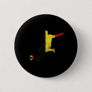 Belgium Belgian Flag Belgique Belgie Belgian Socce 6 Cm Round Badge