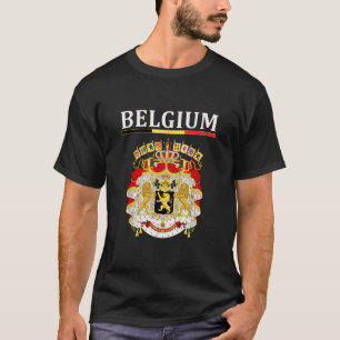 Belgium Belgian Flag Emblem Great Gift Tee
