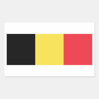 Belgium/Belgian Flag Rectangular Sticker