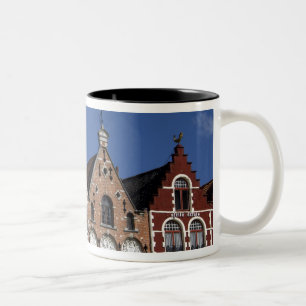 Belgium, Brugge (aka Brug or Bruge). UNESCO 2 Two-Tone Coffee Mug