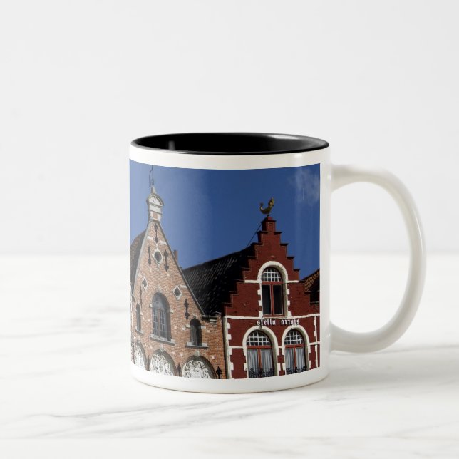 Belgium, Brugge (aka Brug or Bruge). UNESCO 2 Two-Tone Coffee Mug (Right)