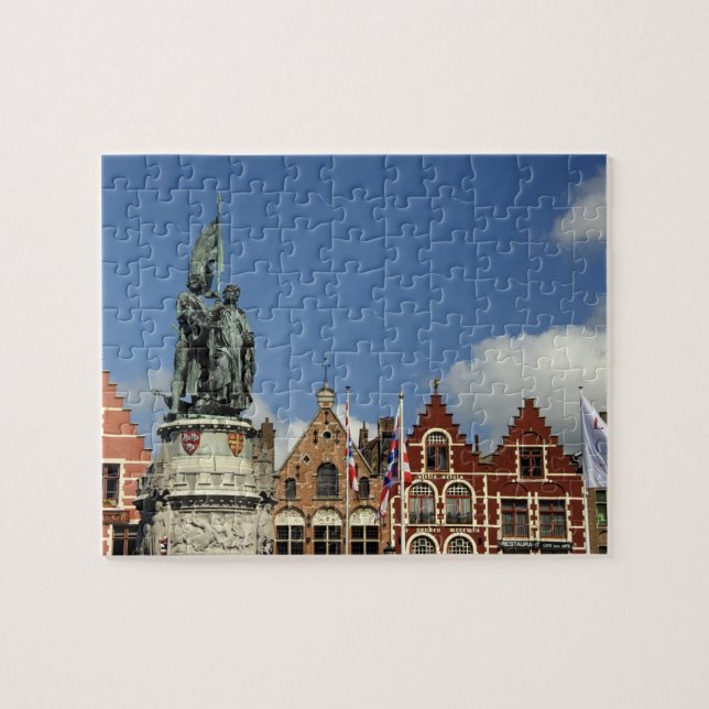 Belgium, Brugge (aka Brug or Bruge). UNESCO Jigsaw Puzzle (Horizontal)