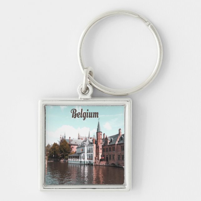 Belgium Brussels Canal Key Ring (Front)