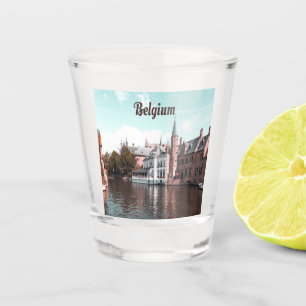 Belgium Brussels Canal Shot Glass