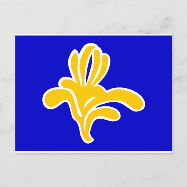 Belgium Brussels Flag Postcard (Front)