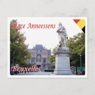 Belgium - Bruxelles - Place Anneessens - Postcard