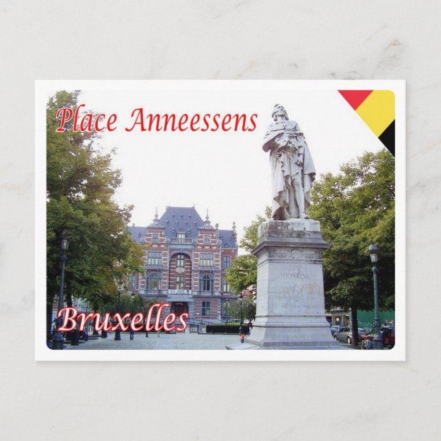 Belgium - Bruxelles - Place Anneessens - Postcard (Front)