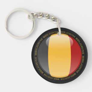 Belgium Bubble Flag Key Ring