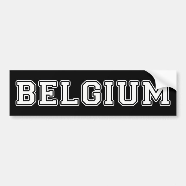 Belgium Bumper Sticker (Front)