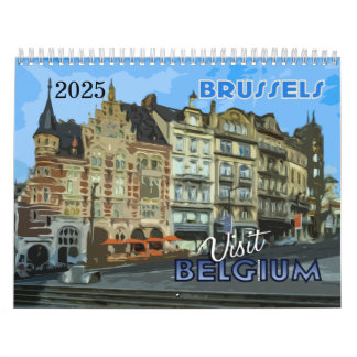 Belgium Calendar 2025 from serie Visit...