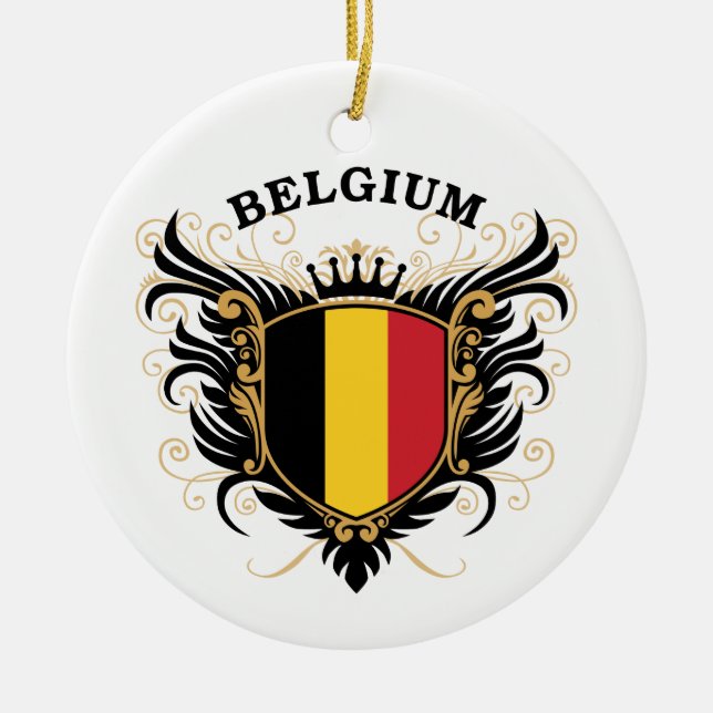 Belgium Ceramic Tree Decoration (Front)