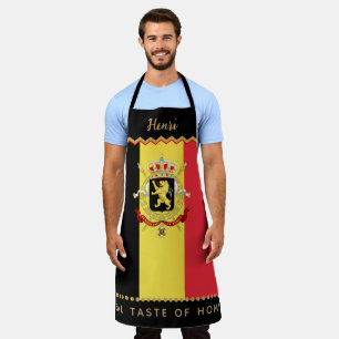 Belgium Chefs Apron, Kitchen, Belgian Flag Apron