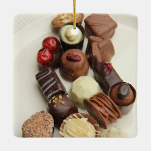 Belgium chocolates ceramic tree decoration