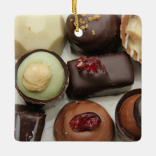 Belgium chocolates ceramic tree decoration