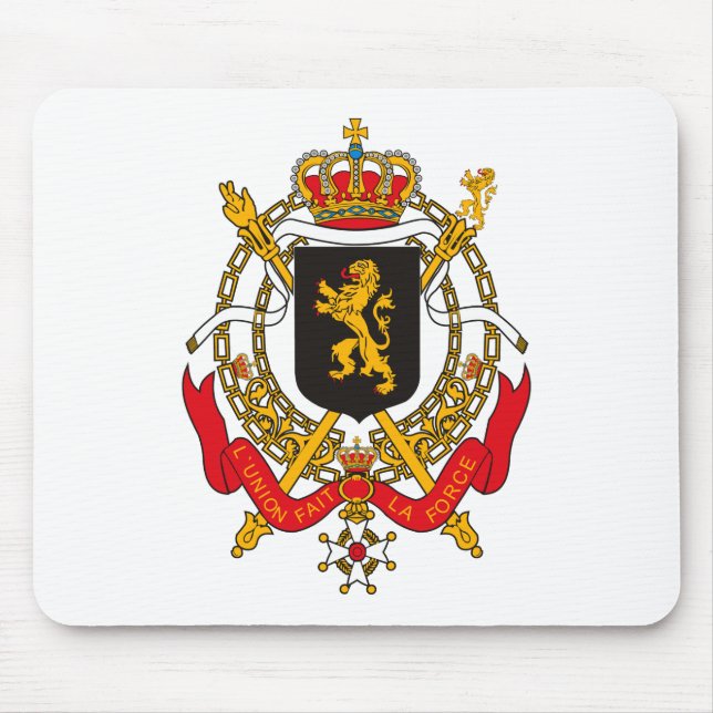 Belgium Coat of Arms Mousepad (Front)