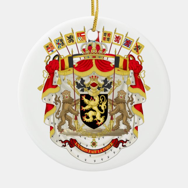 Belgium Coat of Arms Ornament (Front)