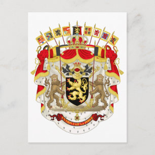 Belgium Coat of Arms Postcard