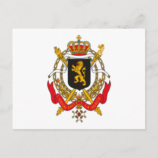 Belgium Coat of Arms Postcard