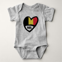 Belgium Country Code Flag Heart BEL