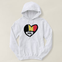 Belgium Country Code Flag Heart BEL