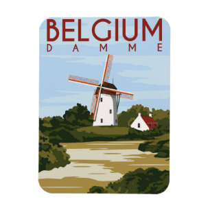 Belgium Damme Magnet