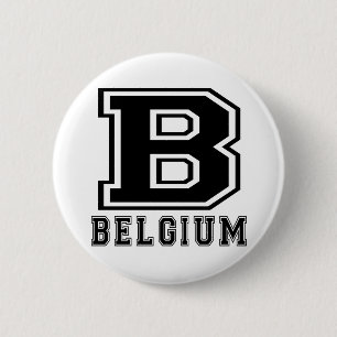 Belgium Designs 6 Cm Round Badge