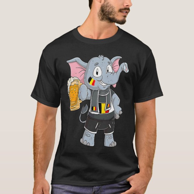Belgium fan elephant T-Shirt (Front)