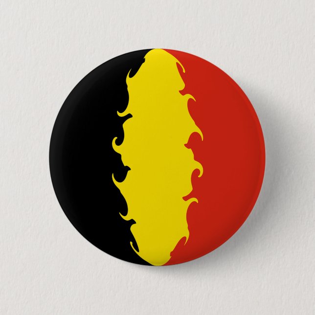 Belgium Flag 6 Cm Round Badge (Front)