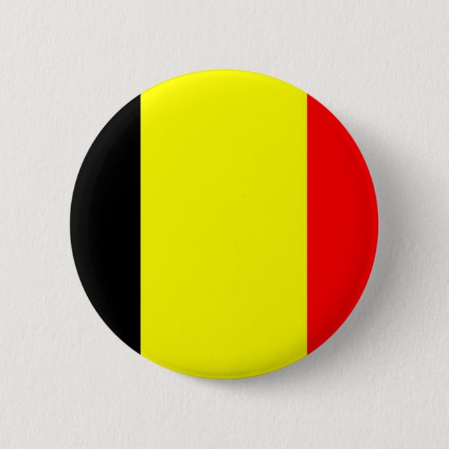 Belgium Flag 6 Cm Round Badge (Front)