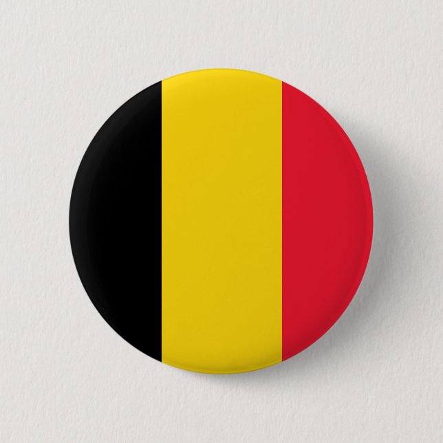 Belgium Flag 6 Cm Round Badge (Front)