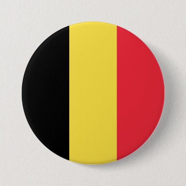 Belgium Flag 7.5 Cm Round Badge (Front)
