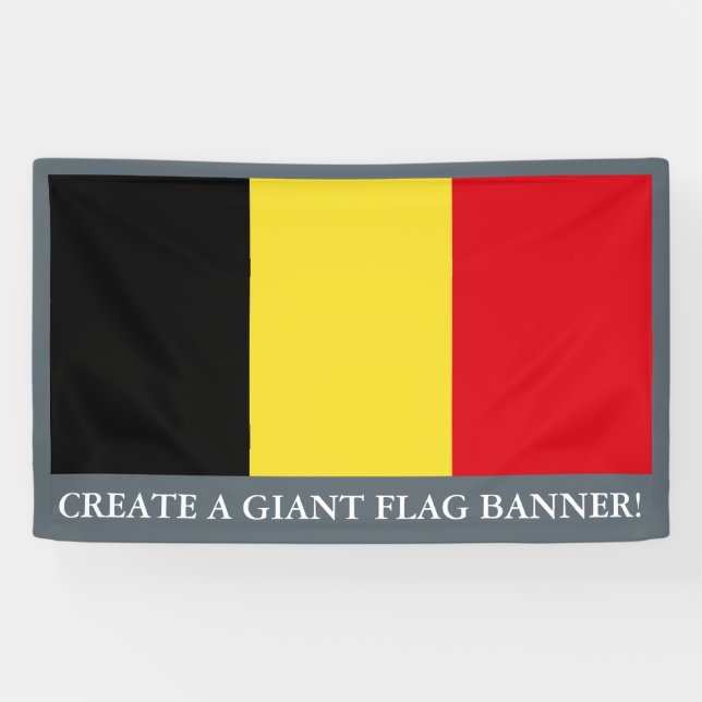 Belgium Flag Banner (Horizontal)