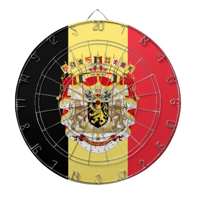 Belgium Flag & COA Dartboard (Front)