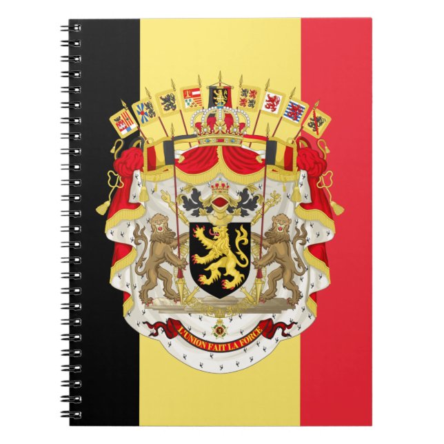 Belgium Flag & COA Notebook (Front)
