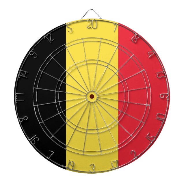 Belgium Flag Dartboard (Front)