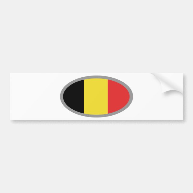 Belgium flag design! bumper sticker (Front)